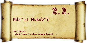 Mözl Makár névjegykártya